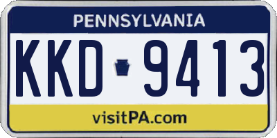 PA license plate KKD9413