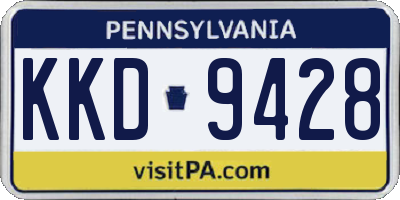 PA license plate KKD9428