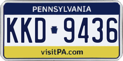 PA license plate KKD9436