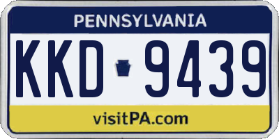 PA license plate KKD9439