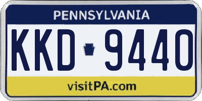 PA license plate KKD9440