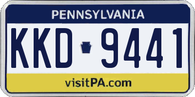 PA license plate KKD9441