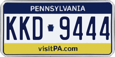 PA license plate KKD9444