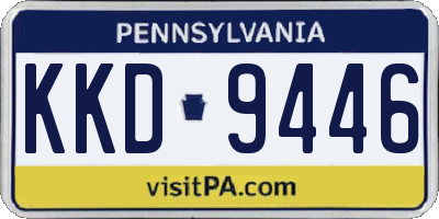 PA license plate KKD9446