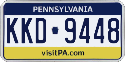 PA license plate KKD9448