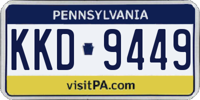 PA license plate KKD9449