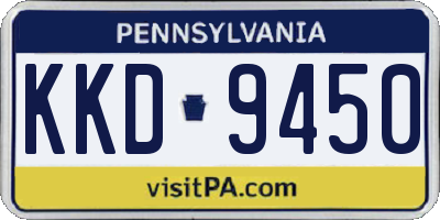 PA license plate KKD9450