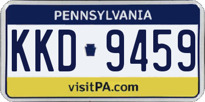 PA license plate KKD9459