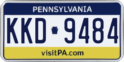 PA license plate KKD9484