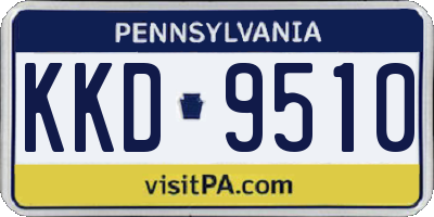 PA license plate KKD9510