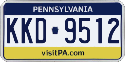 PA license plate KKD9512