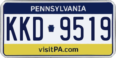 PA license plate KKD9519