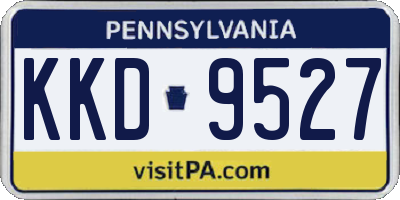 PA license plate KKD9527