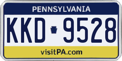 PA license plate KKD9528