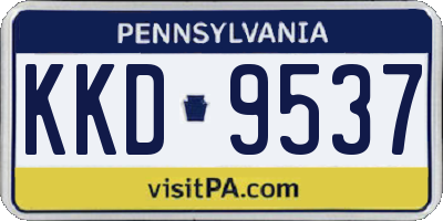 PA license plate KKD9537