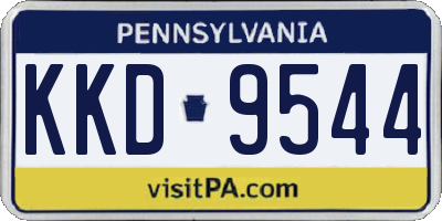 PA license plate KKD9544