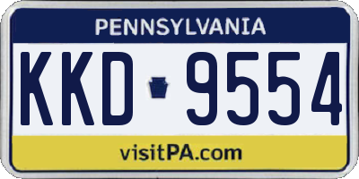 PA license plate KKD9554