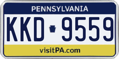 PA license plate KKD9559