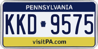 PA license plate KKD9575