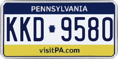 PA license plate KKD9580