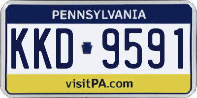 PA license plate KKD9591