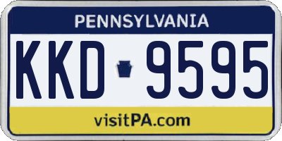 PA license plate KKD9595