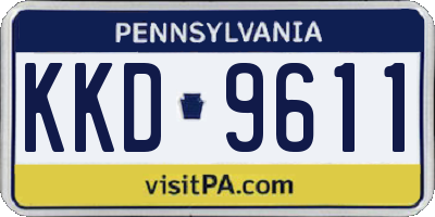 PA license plate KKD9611