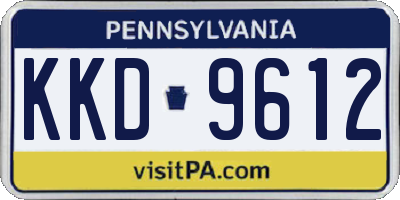 PA license plate KKD9612