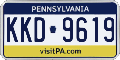 PA license plate KKD9619