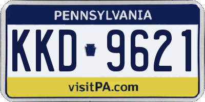 PA license plate KKD9621