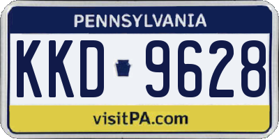 PA license plate KKD9628