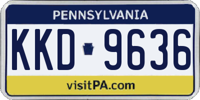 PA license plate KKD9636