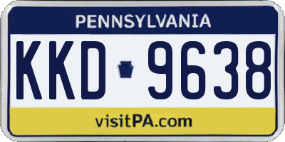 PA license plate KKD9638