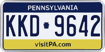 PA license plate KKD9642