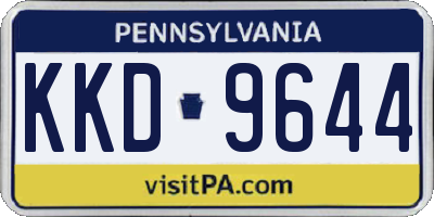 PA license plate KKD9644