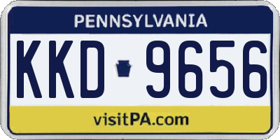 PA license plate KKD9656