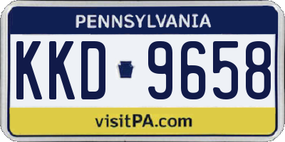 PA license plate KKD9658
