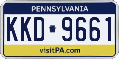 PA license plate KKD9661