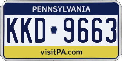 PA license plate KKD9663