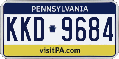 PA license plate KKD9684
