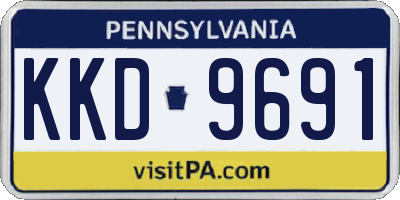 PA license plate KKD9691