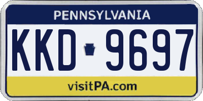 PA license plate KKD9697