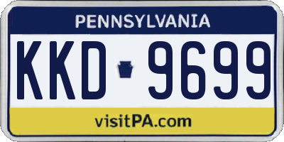 PA license plate KKD9699