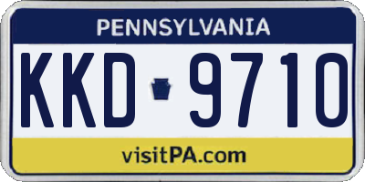 PA license plate KKD9710