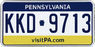 PA license plate KKD9713