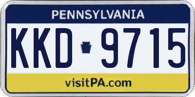 PA license plate KKD9715