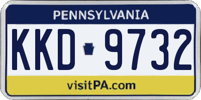 PA license plate KKD9732