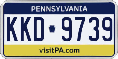 PA license plate KKD9739