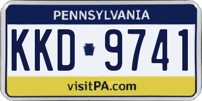 PA license plate KKD9741
