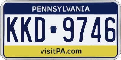 PA license plate KKD9746
